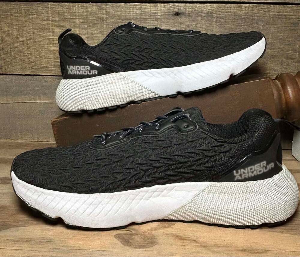 Under Armour HOVR Mega 3 Clone Black White Running Shoes